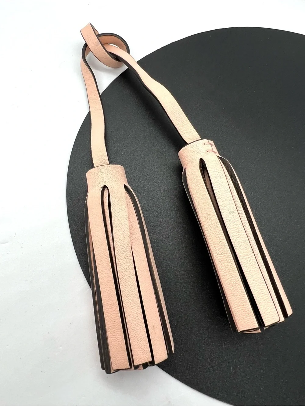 Coach Legacy Blush/Pink Leather Double Tassel Bag Charm Replacement Fob